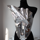 Silver Sculptural Corset – Top