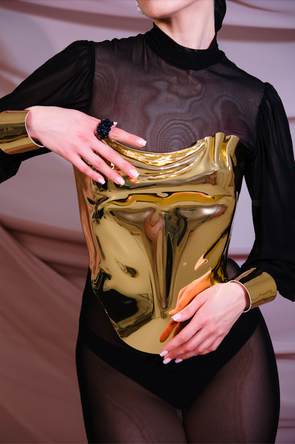 Gold Unwaved Corset