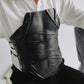 Eco-Leather Black Corset