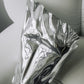 Silver Sculptural Corset – Top