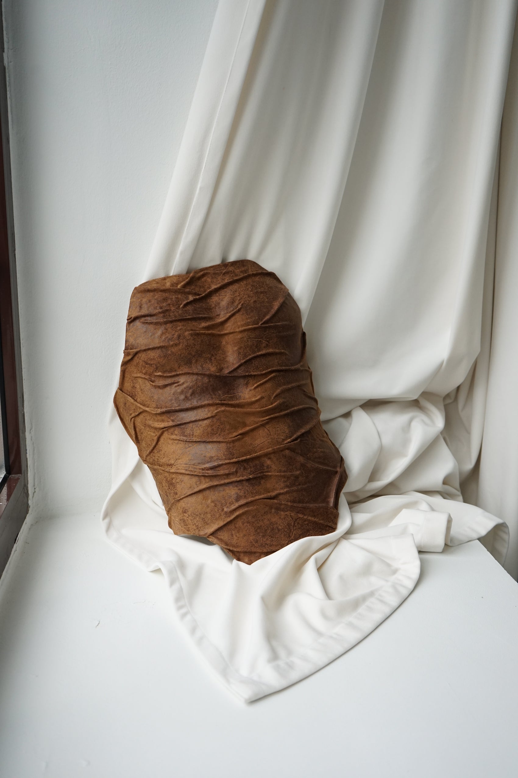 Eco-Leather Brown Corset