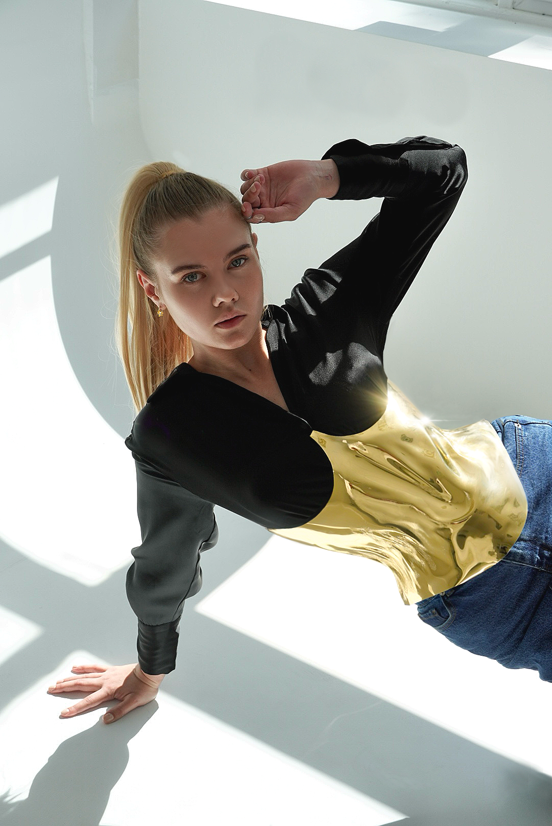 Underbust Gold Corset