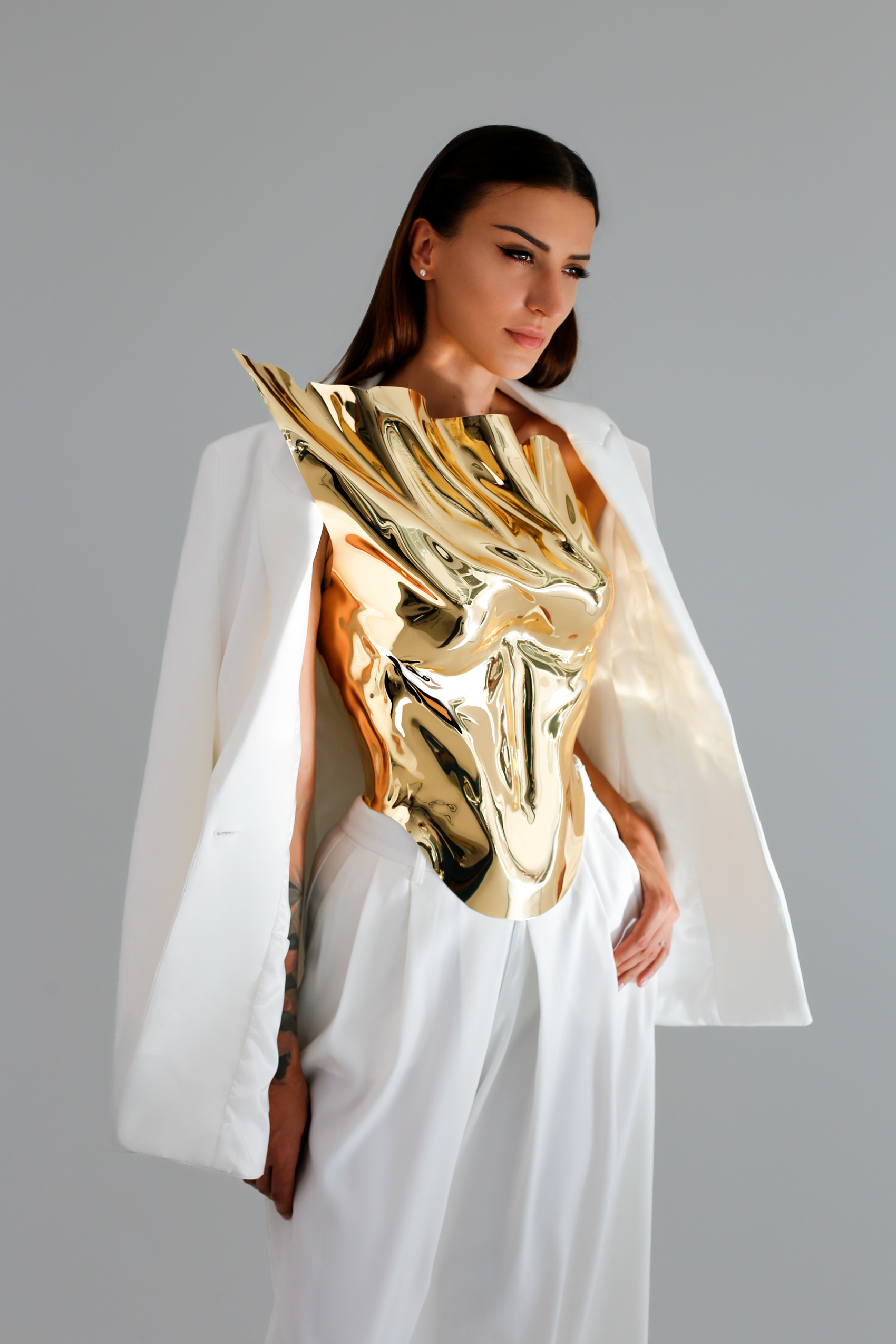 Gold Sculptural Corset – Big