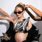 Maternity Silver Sculptural Corset – Top